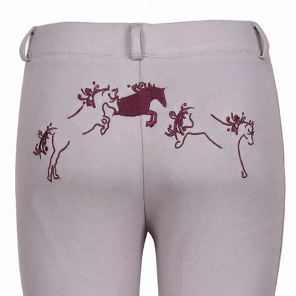 TuffRider Children's Whimsical Horse Embroidered Pull-On Jodhpurs
