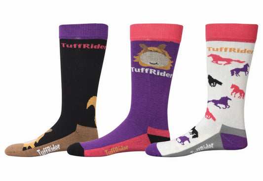 TuffRider Asher Kids Socks - 3 Pack