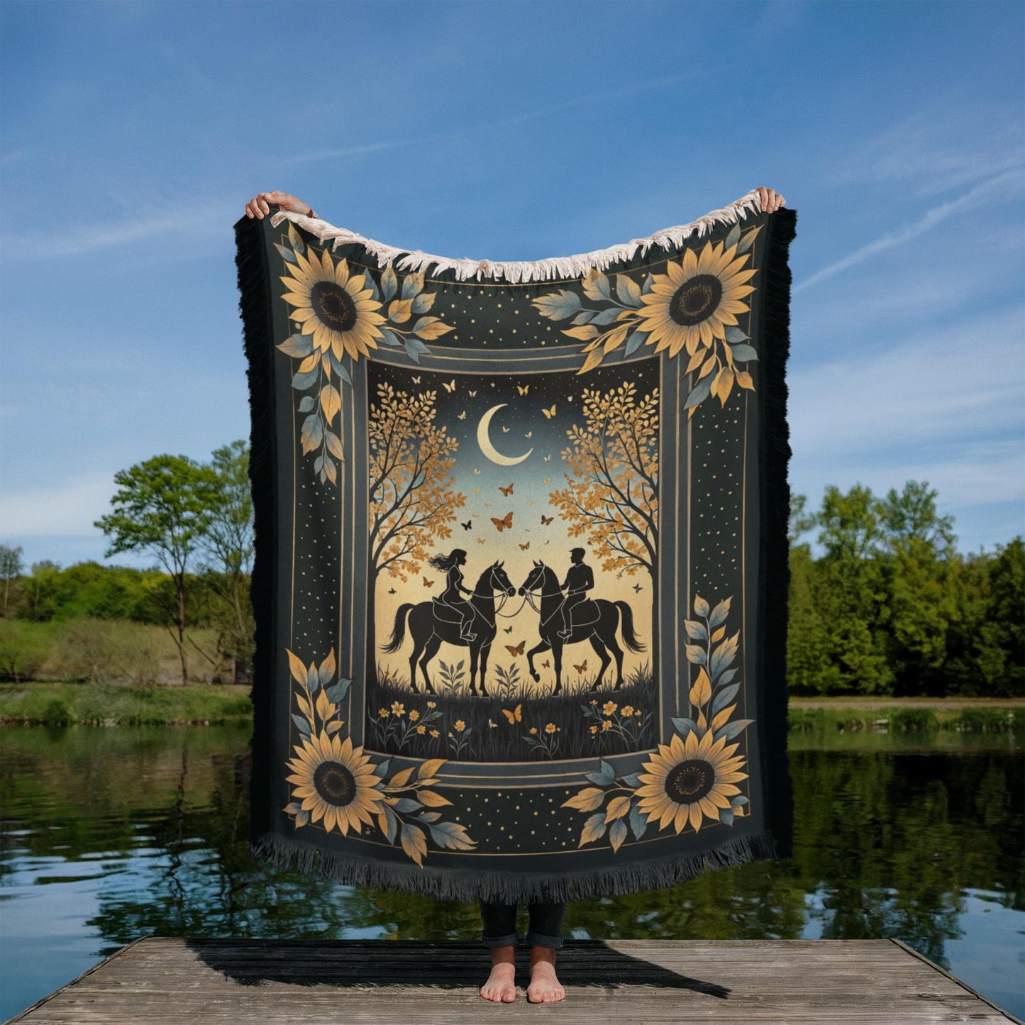 You, Me and Horses Forever - Keepsake Woven Blanket