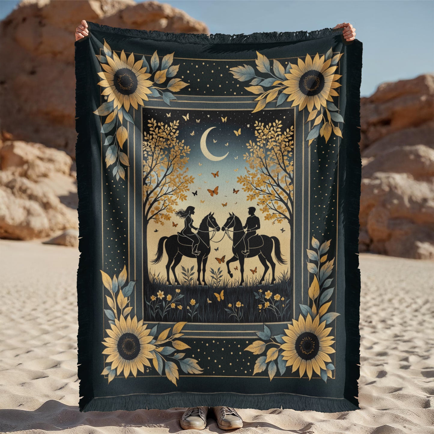 You, Me and Horses Forever - Keepsake Woven Blanket